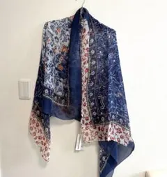 美品/希少】ニナリッチ大判ストール花柄ウールシルク - メルカリ