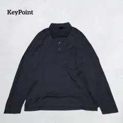 A3-4056　ポロシャツ　長袖　ドライ生地　シンプル　M【KeyPoint】