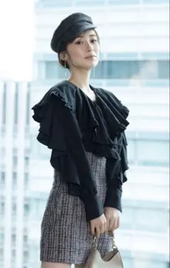 ハイウエストスカショーパン　snidel ツイード