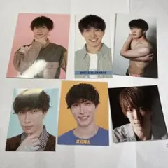 新品未使用  SnowMan  渡辺翔太 デタカ  6枚セット 厚紙 Myojo