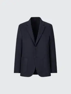 【試着のみ】コンフォート2Bジャケット ネイビー Lサイズ メンズ ユニクロ