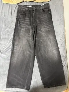 ZARA スーパーバギーフィットジーンズEU42(JP32) ブラック