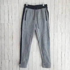 CINEMA スウェットパンツ グレー ジョガー 裏起毛 サイドライン M
