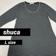 S33　shuca　GLOBAL WORK　シュカ　L　トップス　ボーダーのサムネイル