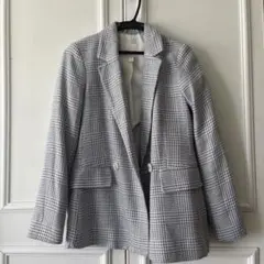 H&M グレンチェック ダブルブレスト ジャケット EUR34のサムネイル