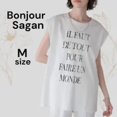 ビッグロゴプリント フレンチTシャツ フレンチスリーブ Tシャツ ホワイト 白のサムネイル