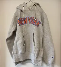 90s USA製 チャンピオン リバースウィーブ パーカー M NEWYORK