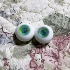 ディーラー様製　グラスアイ　青緑系