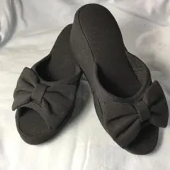 美脚8センチヒールスリッパ・リボンタイプ・フォーマルスリッパ・新品未使用未開封