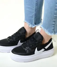 NIKE ナイキ コート ビジョン アルタ TXT 厚底 スニーカー 24.5