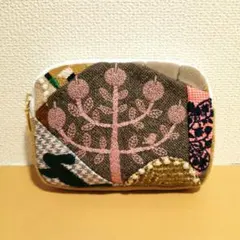 ミナペルホネン　パッチ　ポーチ　ringo runrunrun