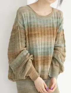 KASTANE　グラデーションニット