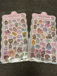 ラブブ　ぷくぷくシール 2枚セット　①