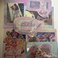 一番くじプリキュア　A賞付属　キャラクターカードのみ　H賞ステッカーのみ