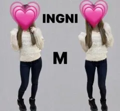 【 INGNI 】イング ニット ボーダー トップス M