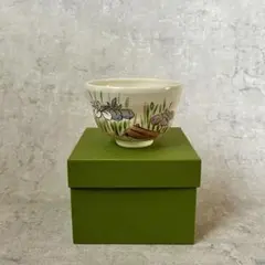 【新品・未使用】 清水焼 京焼 杜若 抹茶碗 茶器 茶道具