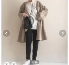 フェイクムートンvネックコート journal standard relume