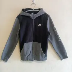 【 Nike 美品 】フルジップパーカー レディース L　ブラック＆グレー