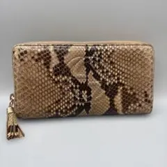 希少】GUCCI グッチ ソーホー パイソン 蛇 ラウンドファスナー 長財布