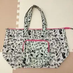 イラストプリント 大容量トートバッグ