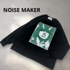 NOISE MAKER フォトプリント ロンT M ブラック 綿 長袖のサムネイル