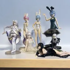 【7個セット】 リゼロ　一番くじ　フィギュア　エミリア　ラム　レム　エキドナ