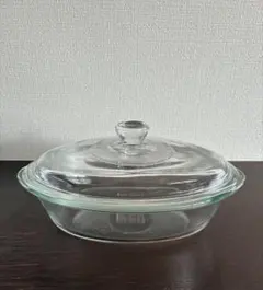 Glasbake 耐熱ガラス 蓋付き オーバル キャセロール 鍋　アメリカ購入品