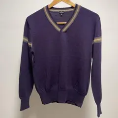 Paul Smith 紫 Vネックセーター M