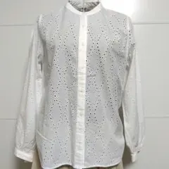 ユニクロ　コットンレースブラウス