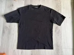 ユニクロU エアリズムコットンオーバーサイズTシャツ（5分袖）ブラック Lサイズ