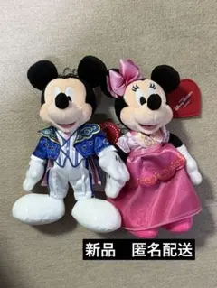 トータリー・ミニーマウス★ミッキーミニー★ぬいぐるみバッジ★バレンタインナイト②