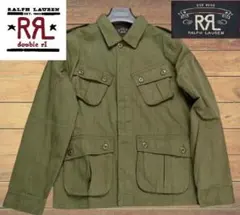 【新品未使用】DOUBLE RLミリタリージャケット オリーブグリーン（XL)