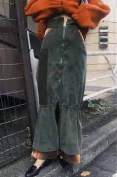 AMERI DRAWSTRING ZIP SKIRT アメリビンテージ