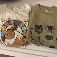イーブイ＆ポケモンTシャツ2枚セット