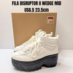 未使用に近い FILA フィラ ディスラプター2 ウェッジ ミッド 23.5cmのサムネイル
