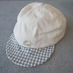 FOインターナショナル/ベージュ チェック キャップ 52〜54