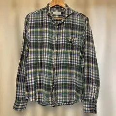 nano universe チェック柄ネルシャツ Mサイズ