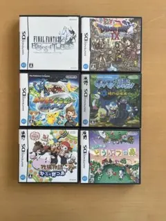 DSソフト 6本まとめ売り ドラクエ ポケモン どうぶつの森 牧場物語 FF