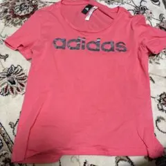 adidas 半袖Tシャツ L ピンク
