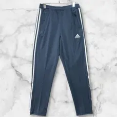 adidas 【美品】インディゴブルー デニム風 ジャージパンツ　Lサイズ