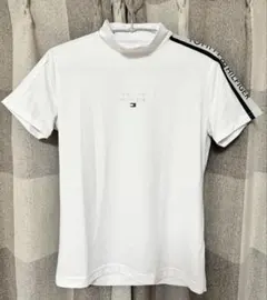 トミーヒルフィガー TOMMY HILFIGER モックネックTシャツ ホワイト