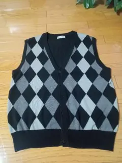 Palace Garden ダイヤモンド柄 ベスト　LL