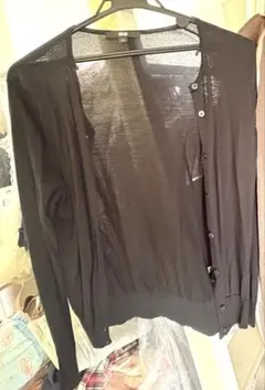 翌日発送！UNIQLOブラック 長袖カーディガン Mサイズ