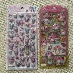 正規品　うるちゅるポップシール　ドロップジェリー　2枚セット　マイメロ　クロミ