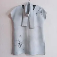 着物リメイク　チュニック　ストール付き　ハンドメイド