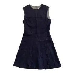 デニムワンピース ひざ丈ワンピース