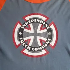【XLサイズ】90sINDEPENDENT カラータグ ラグランスリーブTシャツのサムネイル