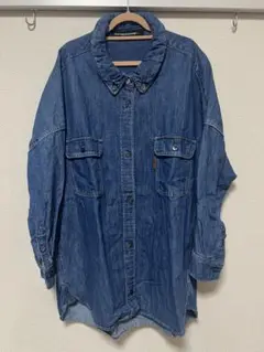 mercibeaucoup デニムブルー 長袖シャツ