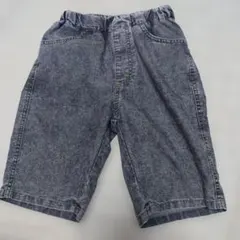 branshes デニムハーフパンツ黒系130センチ
