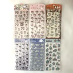 キャンドゥ サンリオ ぷくっとシール 6点100均　サンリオキャラクターズ